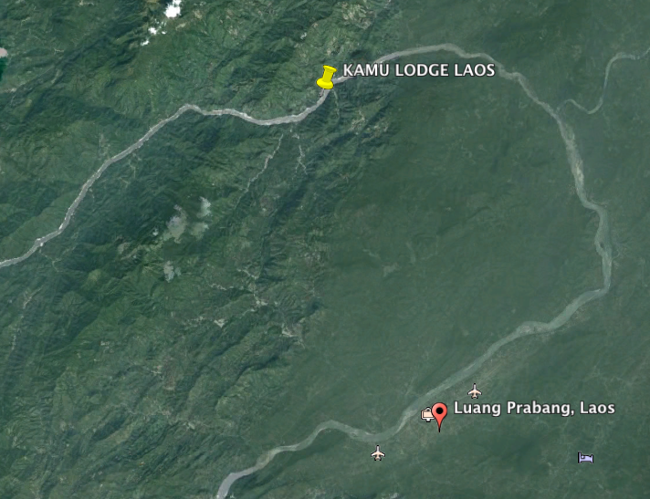 Kamu Lodge Laos Map